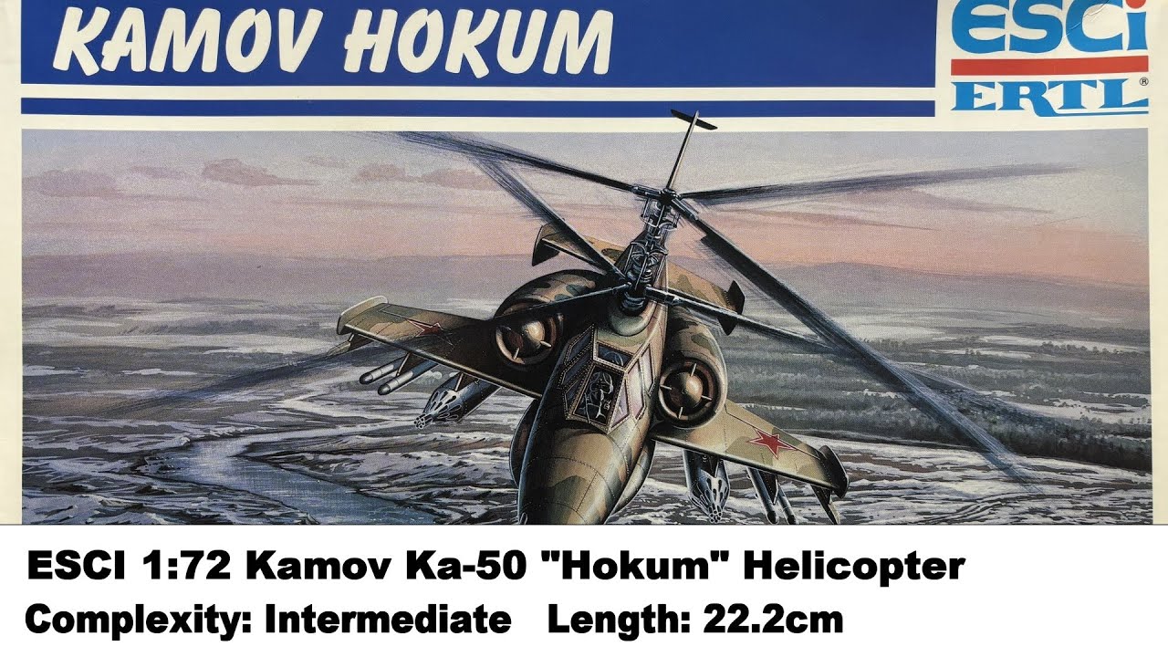 ESCI 1:72 Kamov Ka-50 "Hokum" Helicopter Kit Review