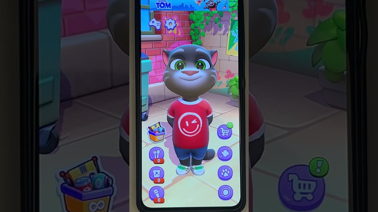 Talking Angela Relaxing at the Café ☕🐱 | Cute Mobile Game Moment
