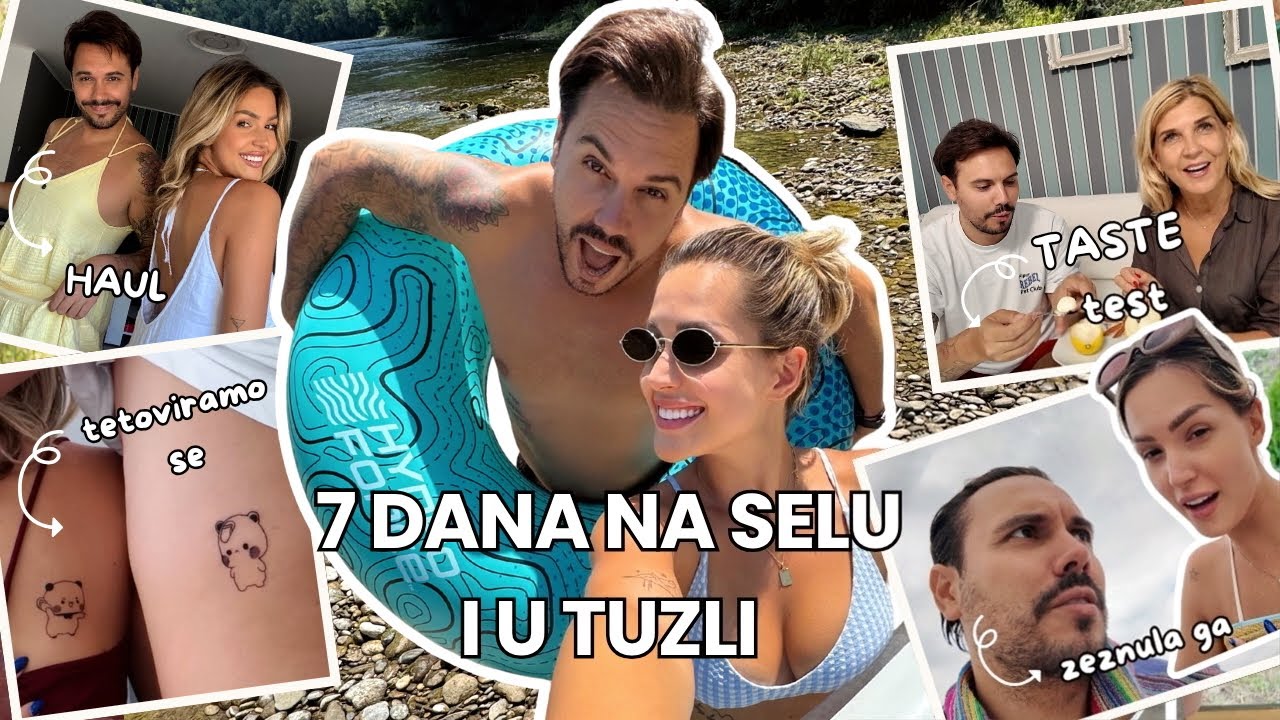 weekly vlog | uradili smo TETOVAŽE, selo kod muža & horor u kinu! 🏠🧡