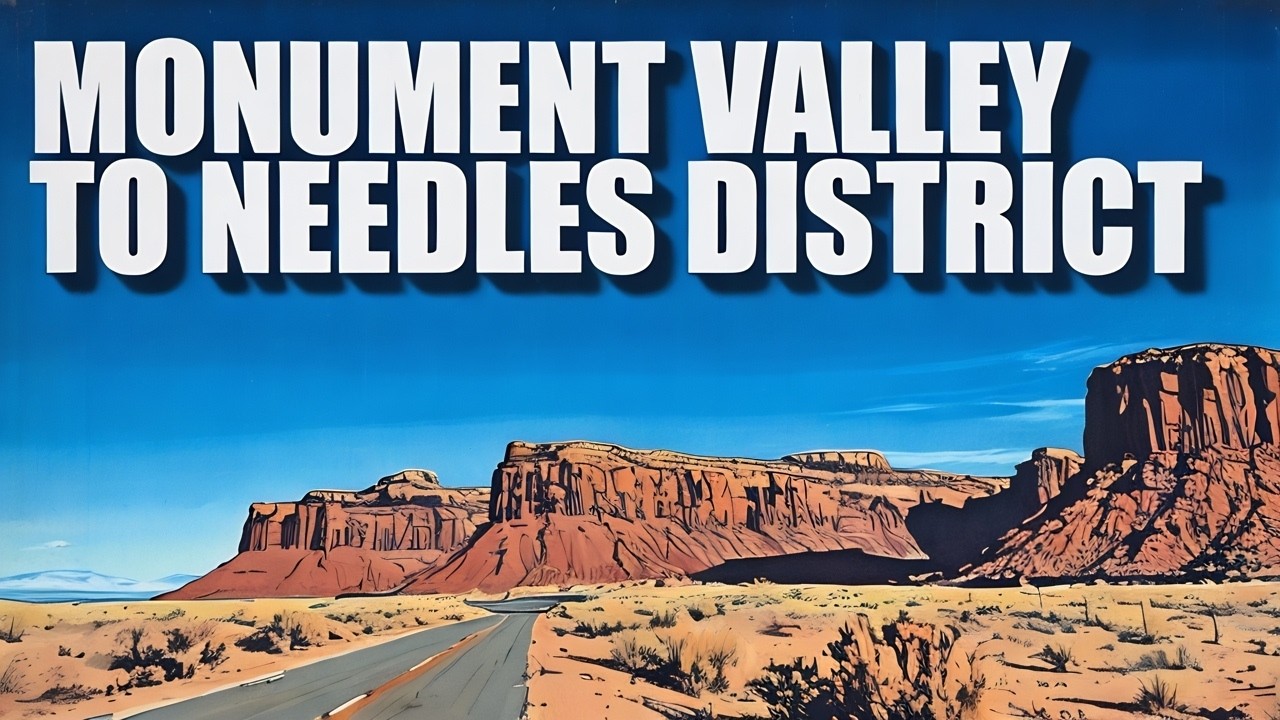 This drive offers red rock mesas, desert plains, sandstone formations, and towering canyon walls