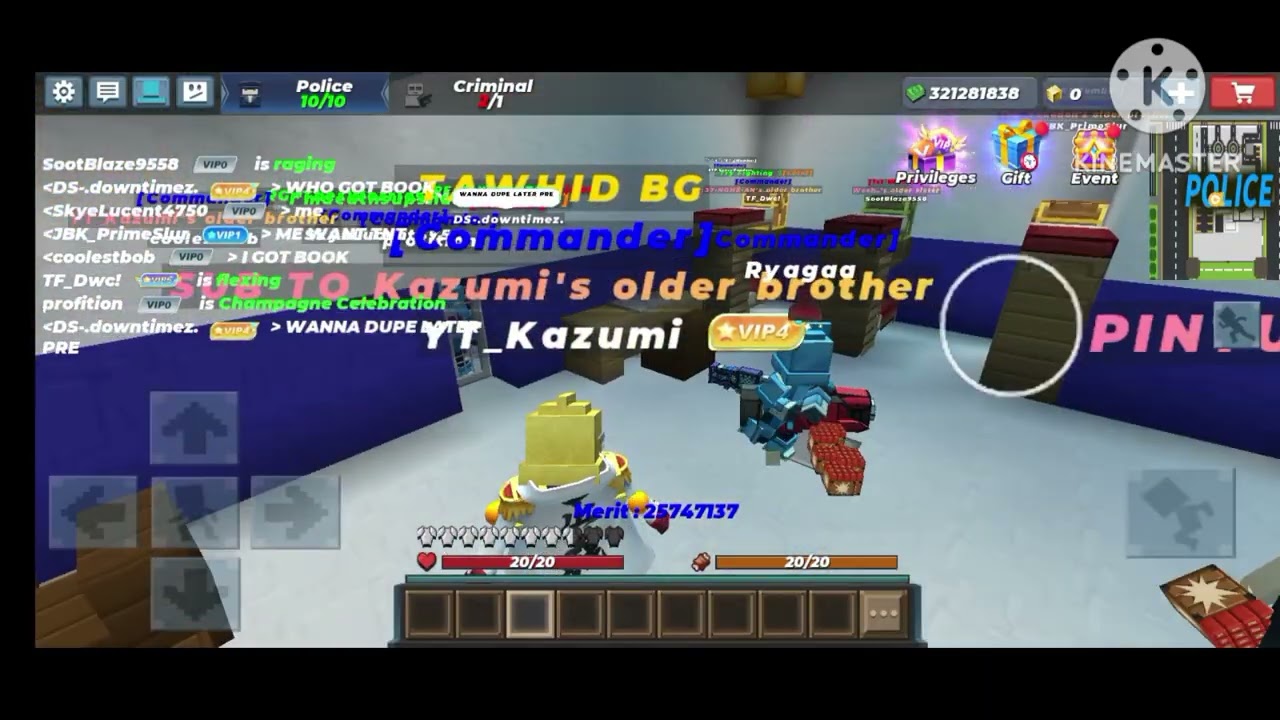 Give awaying tnt and vip gun to my subcribers 