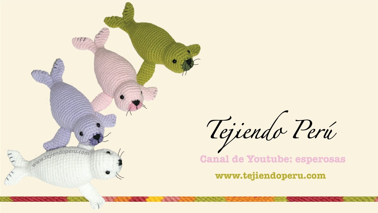 Foca tejida a crochet (amigurumi seal) Parte 2