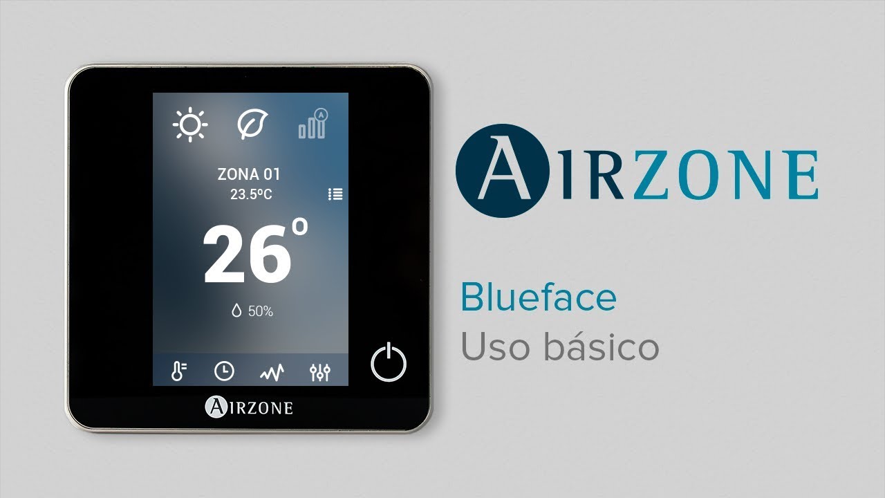 Termostato inteligente Airzone Blueface: Uso básico