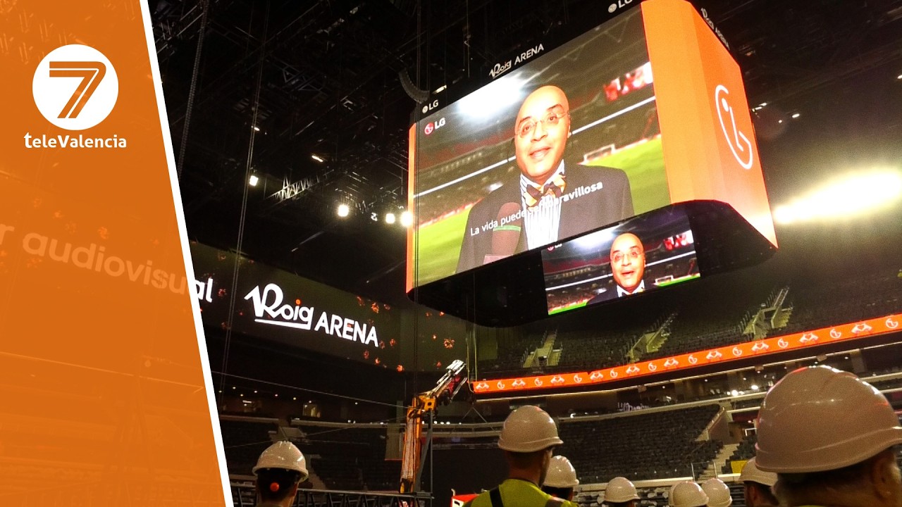 El Roig Arena enciende el videomarcador más grande de Europa