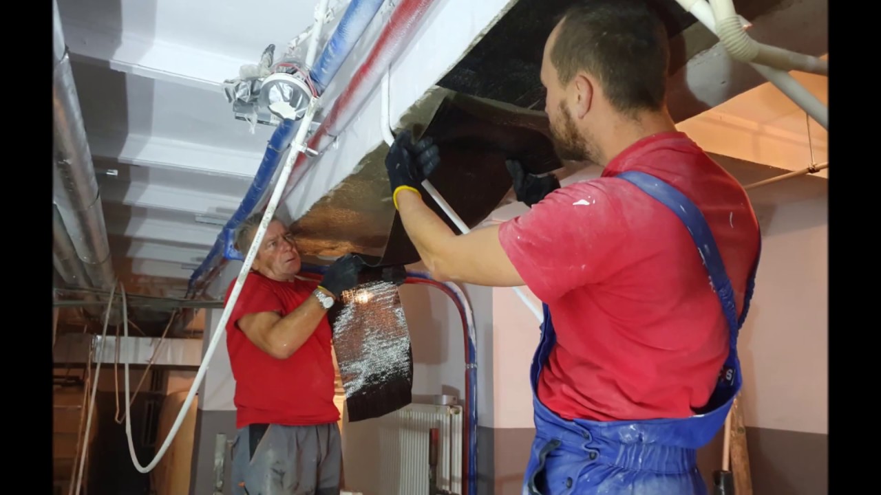 Wzmocnienie belki żelbetowej matami węglowymi CFRP concrete beam strengthening CFK Lamellen