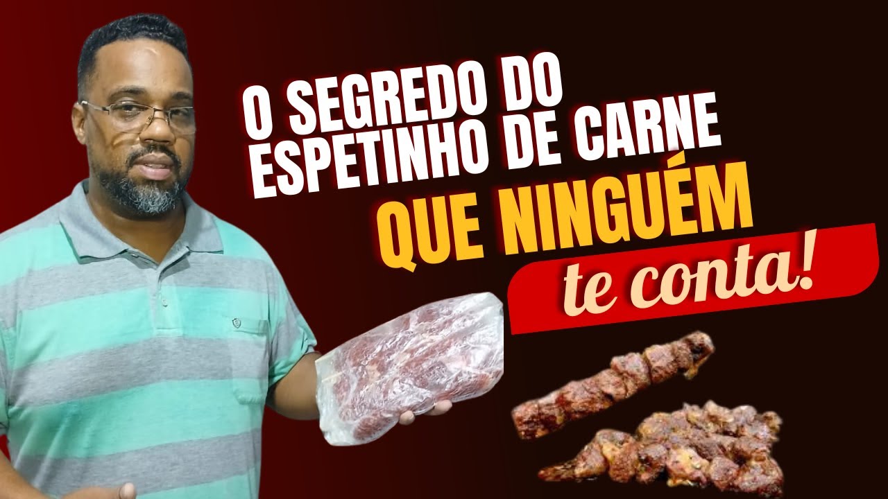 Espetinho para vender Como fazer ESPETINHO DE CHURRASCO l RECEITA PROFISSIONAL para ganhar dinheiro.