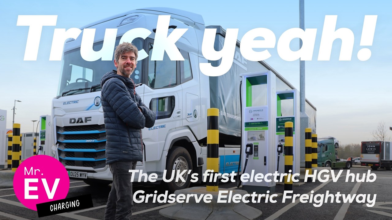 Charging electric HGVs: the future of freight, up close. The launch of Gridserve’s first HGV hub