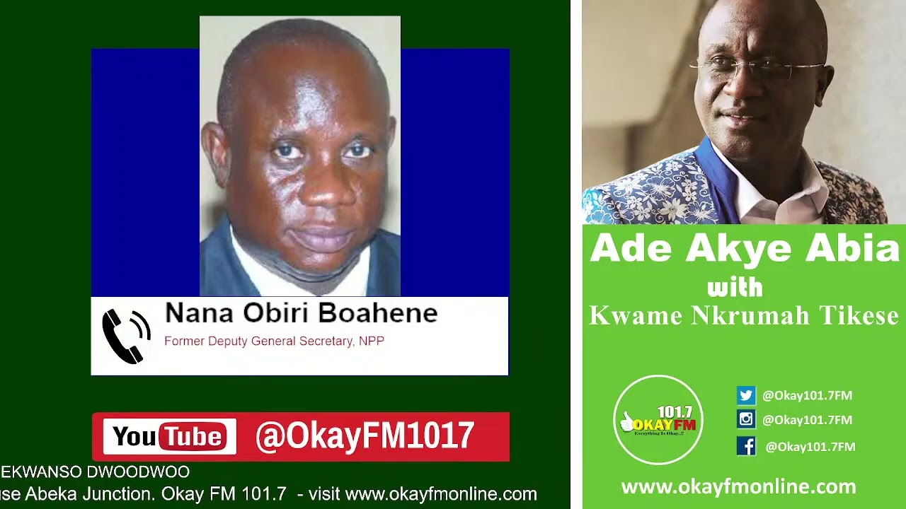 Dr. KK Sarpong Didn't Speak Well Enough As An Astute Party Person - Nana Obiri Boahen Fires