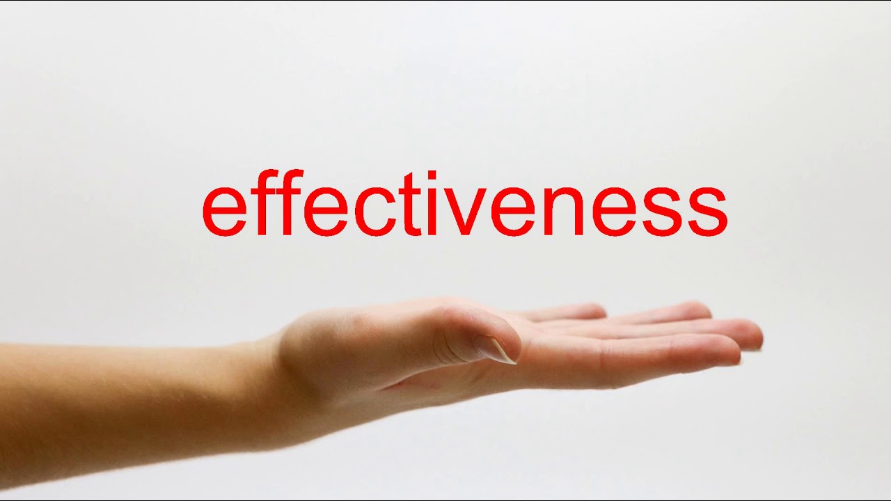 How to Pronounce effectiveness - American English