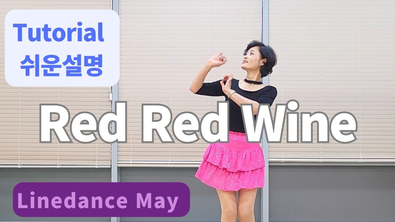Red Red Wine Line Dance (Beginner) - Tutorial