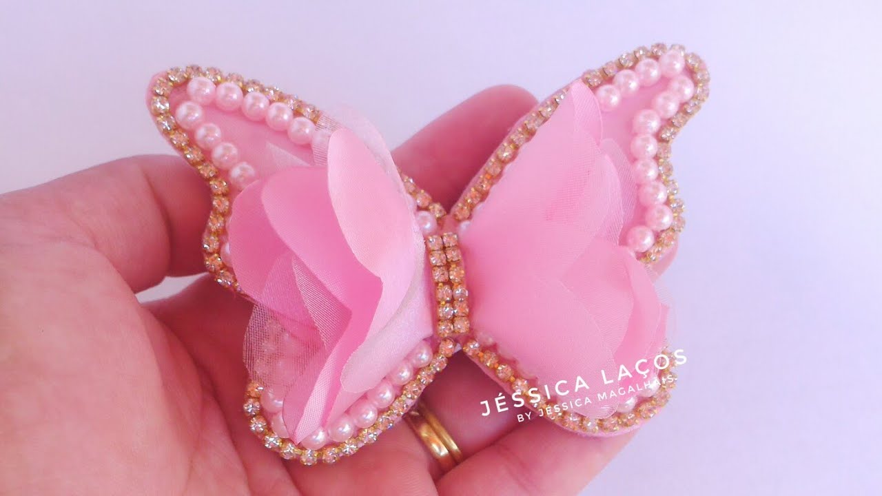 DIY Borboleta luxo - Luxury Butterfly - Роскошная бабочка - Mariposa de lujo