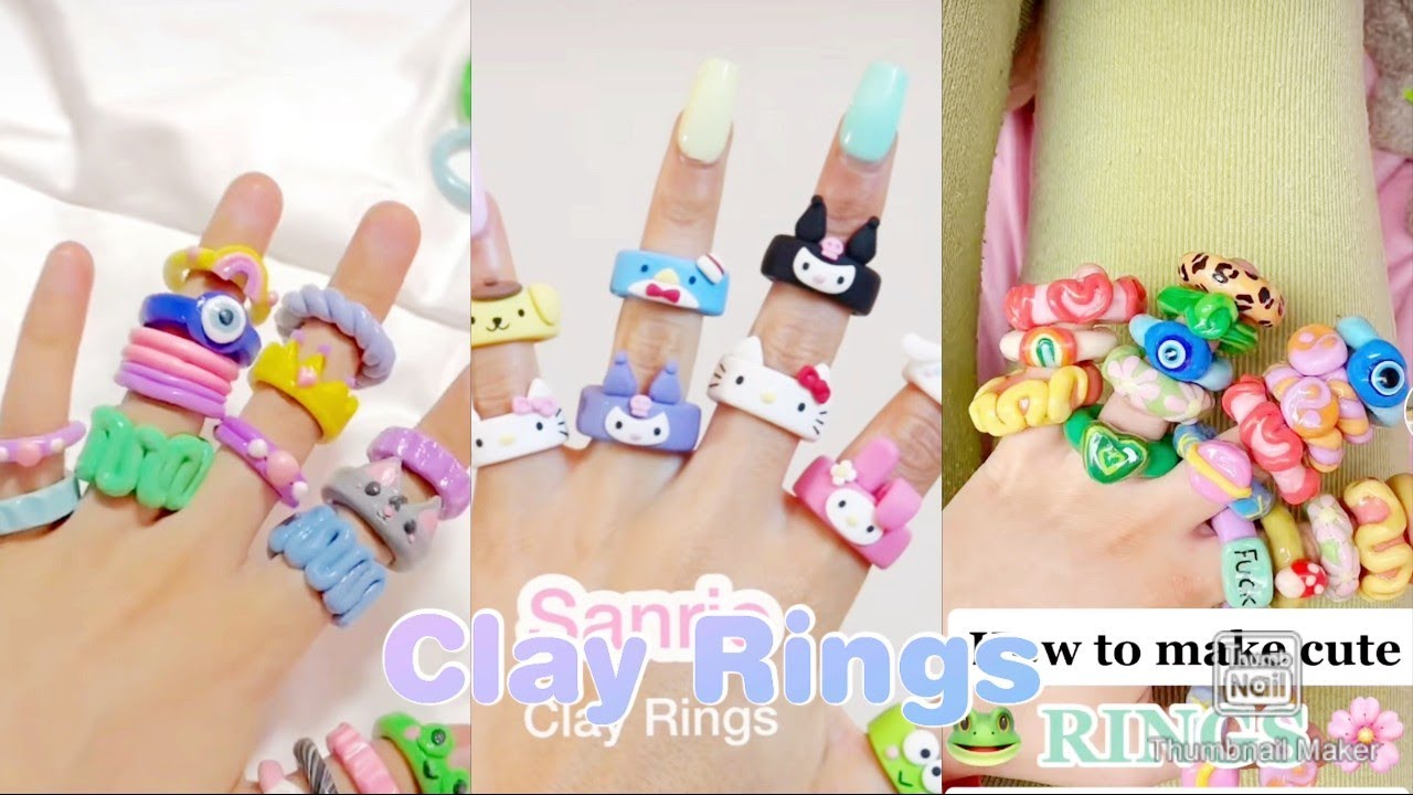 Clay Rings Tiktok Compilation Videos |#clayrings #cute #tiktokvideo