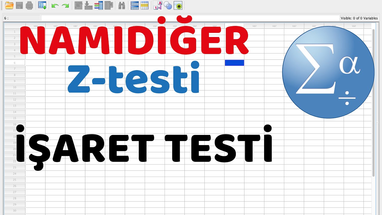 #6 SPSS programında işaret testi (Asimetrik veride tek örneklemli z testi)