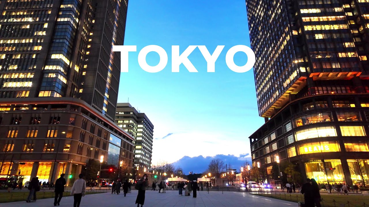 Tokyo Night Walk,Japan | Around Marunouchi | 4k - 60fps