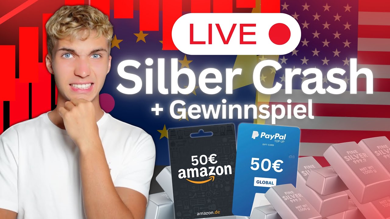 🚨SILBER CRASH: Es geht in die 2te Runde - Live Trading!🟢