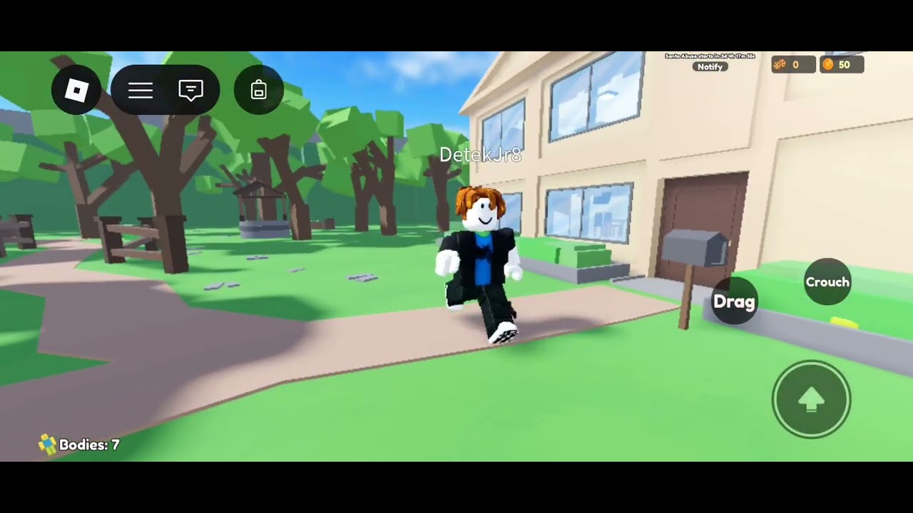 EU MATEI ESTRANHOS E MEU AMIGO APARECEU!Parte 2/5 [Hide The Bodies Roblox]