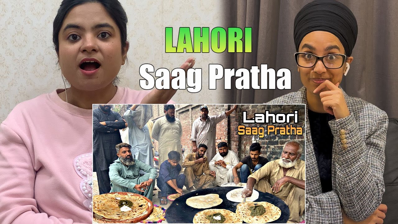 Indian Reacts To Desi Saag Paratha in Lahore | Lahore Cheapest Saag Paratha Street Food