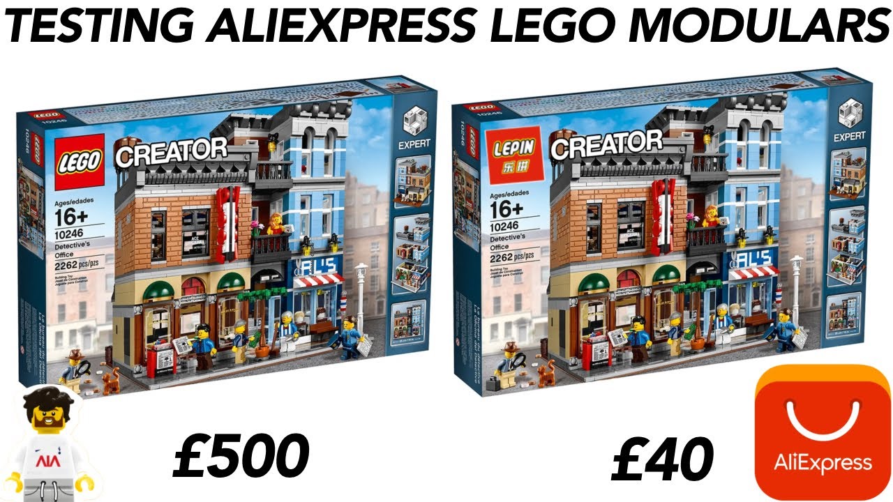 Тестирование поддельного Lego с AliExpress | Обзор модульного детективного офиса