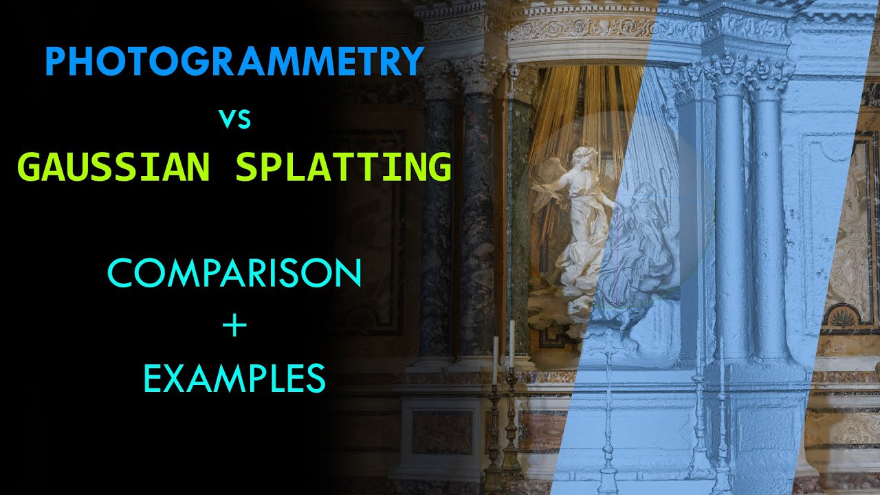Photogrammetry Mesh vs. Gaussian Splatting point cloud