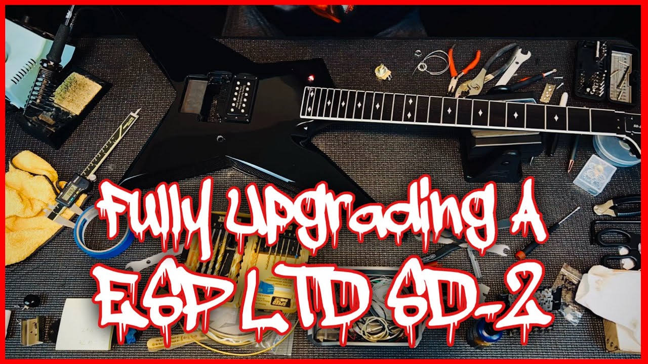 Upgrading ESP LTD Sammy Duet SD-2 Guitar with BKP Warpig, Gotoh Tuners, FU-Tone FU2 Titanium Bridge