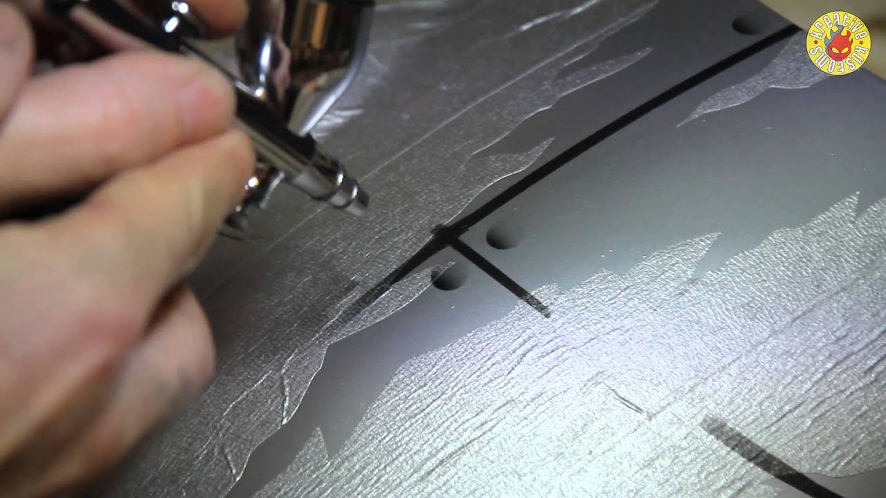 Airbrushing rivets and distressed metal