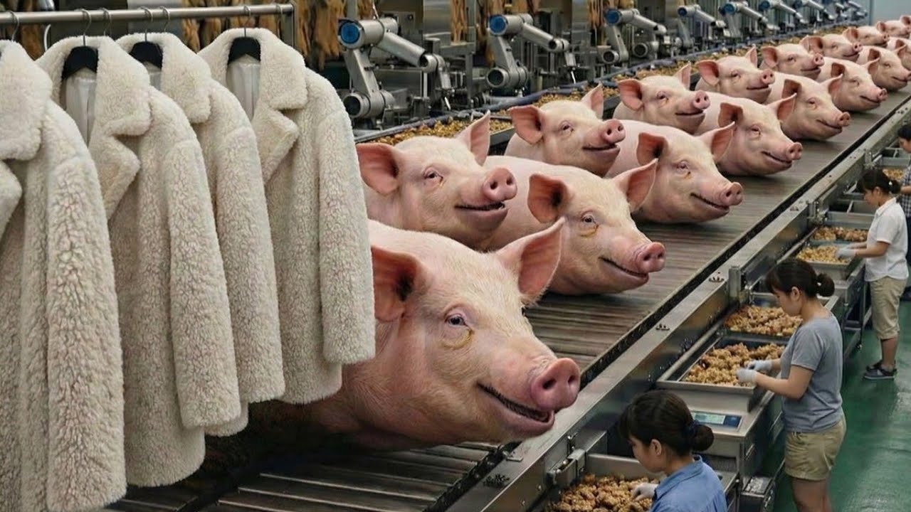 Inside the Pig Leather Factory 😱 | How Luxury Leather is Made