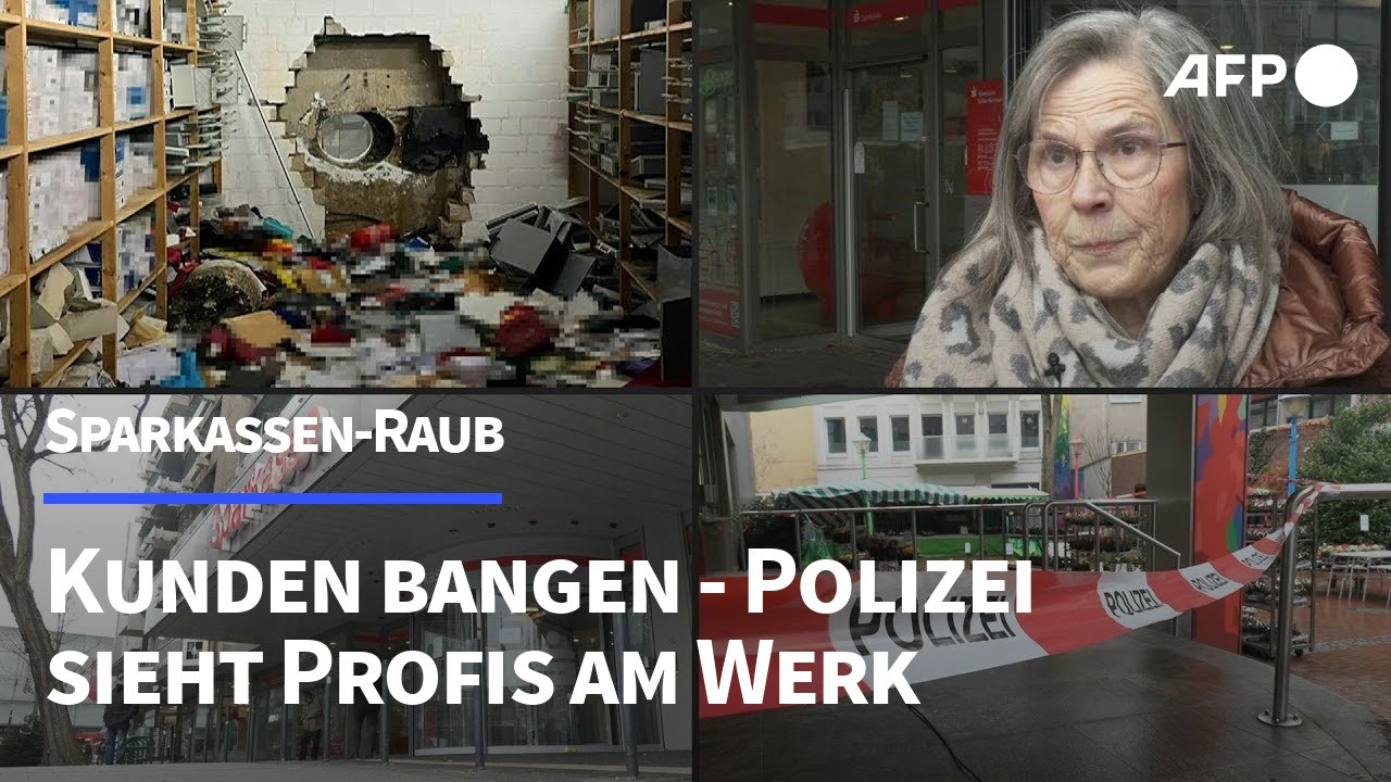 Sparkassen-Raub von Gelsenkirchen: Kunden bangen um ihr Verm&ouml;gen | AFP