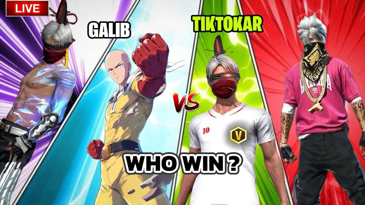 🔥 TikTokar vs Galib 😈 | Free Fire Live 🔴 1v1 Custom Room Battle | BD Server Season 2