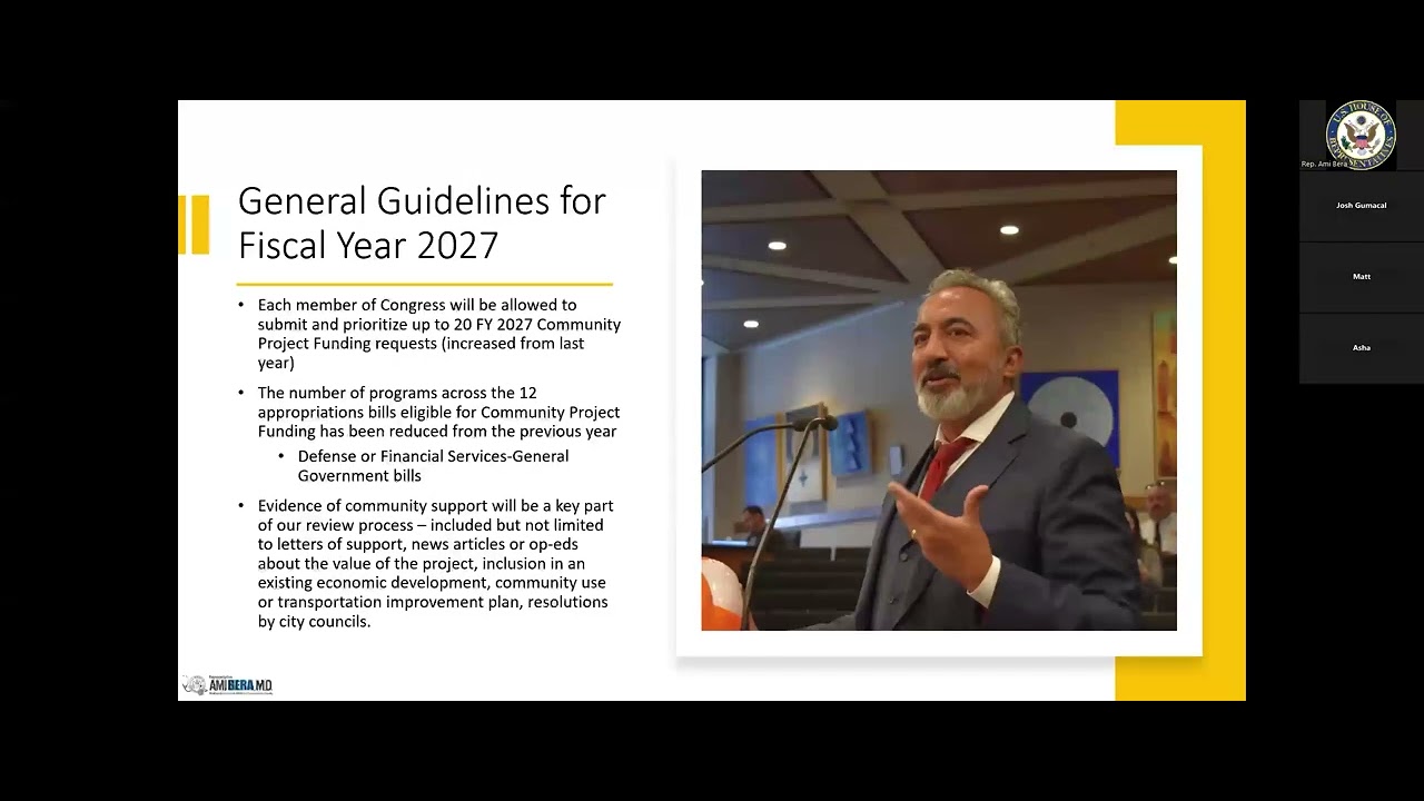 Fiscal Year 2027 Appropriations Process Webinar