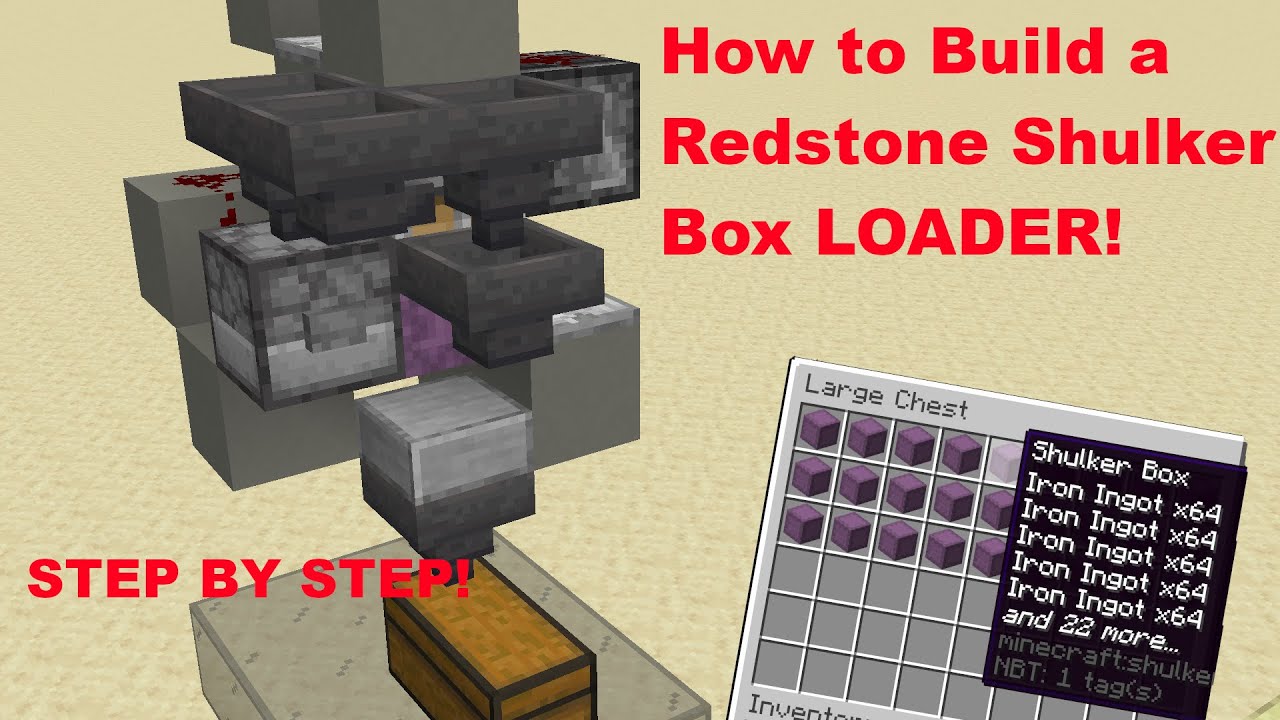 How to Build a Redstone Shulker Box Loader STEP BY STEP! (1.16.2)