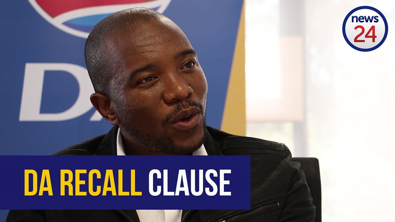 Mmusi Maimane on recall clause in the DA