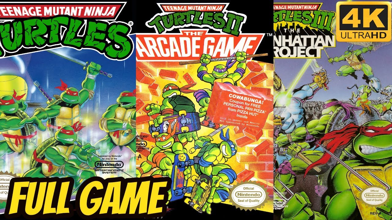 Teenage Mutant Ninja Turtles TRILOGY COLLECTION [NES] Longplay Walkthrough Full Movie Game [4K60ᶠᵖˢ]
