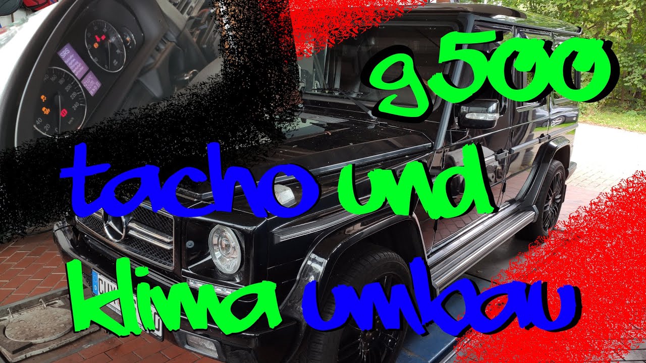 Neuer Tacho und neues Klimabedienteil für den G500 (G-Klasse) #WichmannMotorsport #G500 #V8