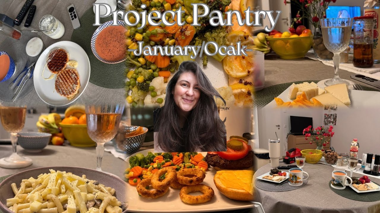 Project Pantry January | Az alma ayı #dolaptanevarsa yemekleri ve sağlıklı alışverişler