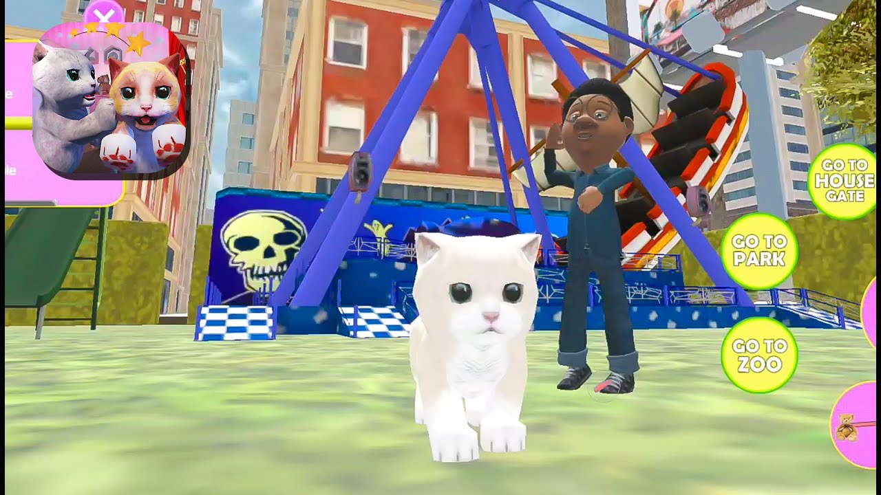 Virtual Cat Simulator - 3D Kitten Simulation - Catch the People - Gameplay Walkthrough #6
