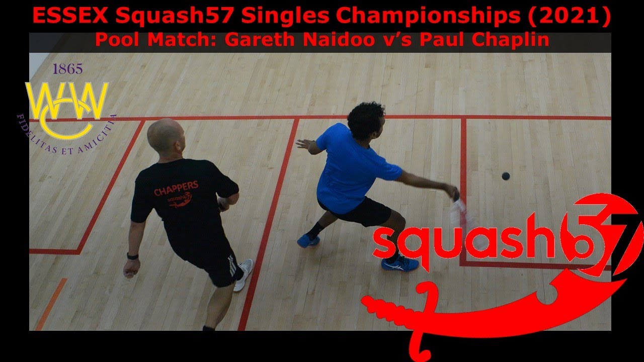 Squash57: Gareth Naidoo v paul Chaplin (Essex Squash57 Singles OPEN Pool Match)