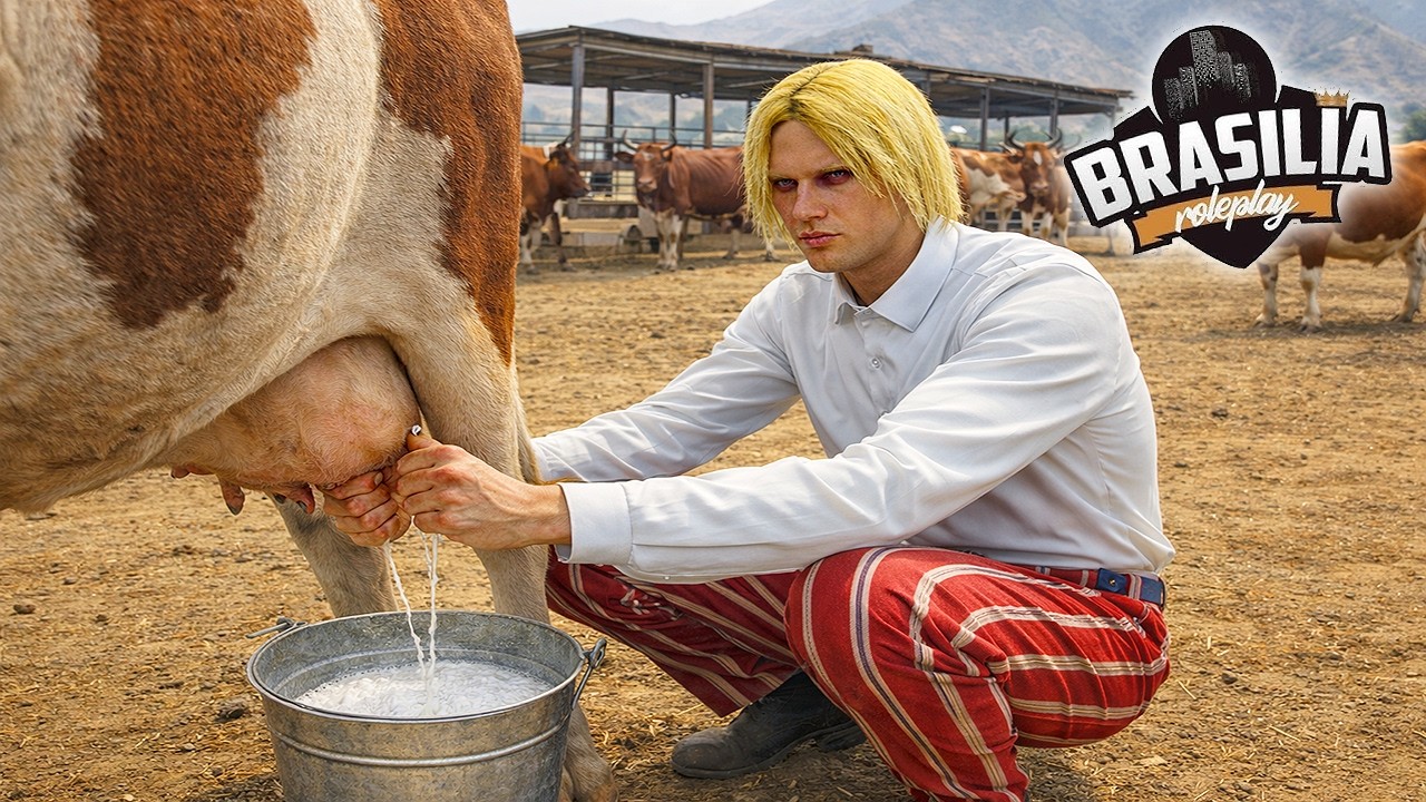 Gringo vira LEITEIRO no GTA RP e tudo dá errado 😂
