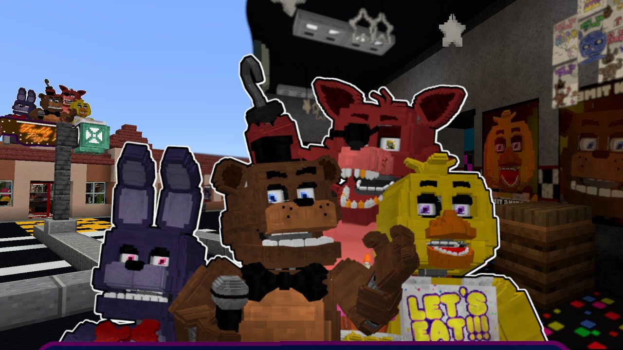 My Custom FNAF 1 Map [Minecraft Bedrcok 1.21+]