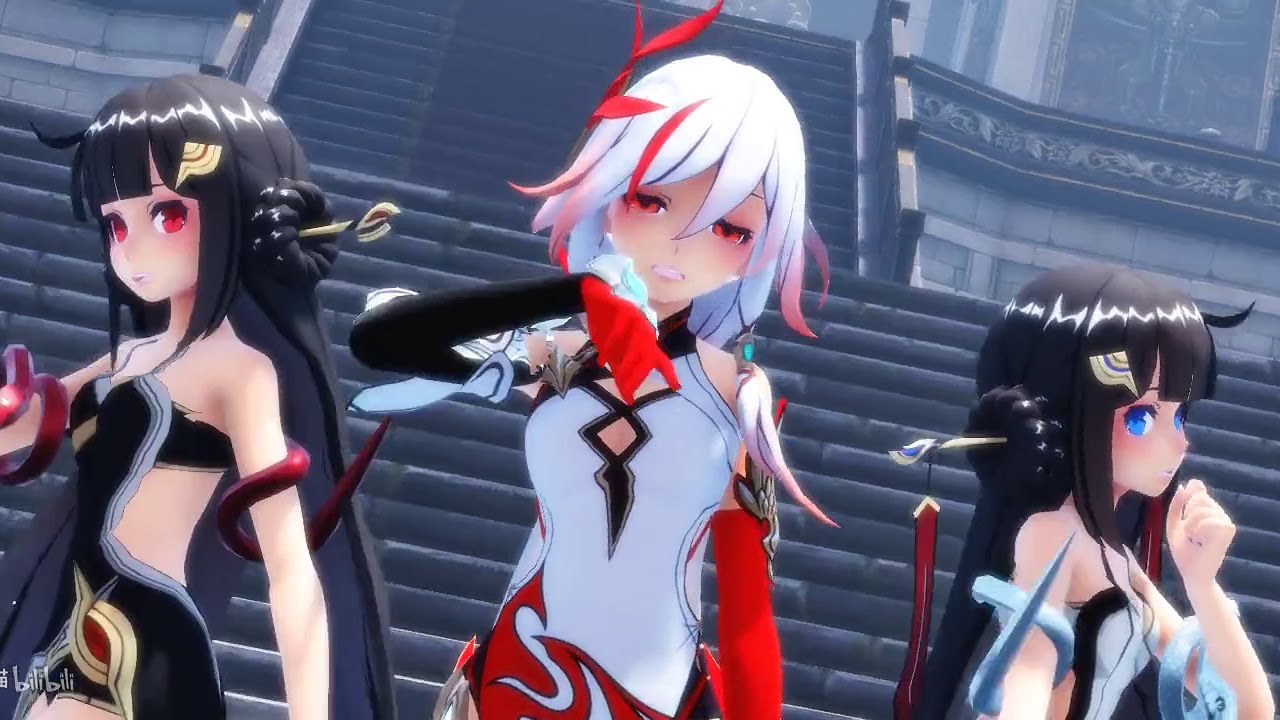 【崩坏3MMD 符华&伏羲&女娲】舰长，想和我们一起前往这世外桃源嘛❤~（桃源恋歌）