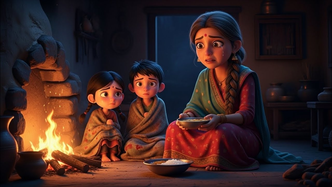 ठंड से कांपते बच्चे, पतली दाल और एक मां की मजबूरी | दिल छू लेने वाली कहानी