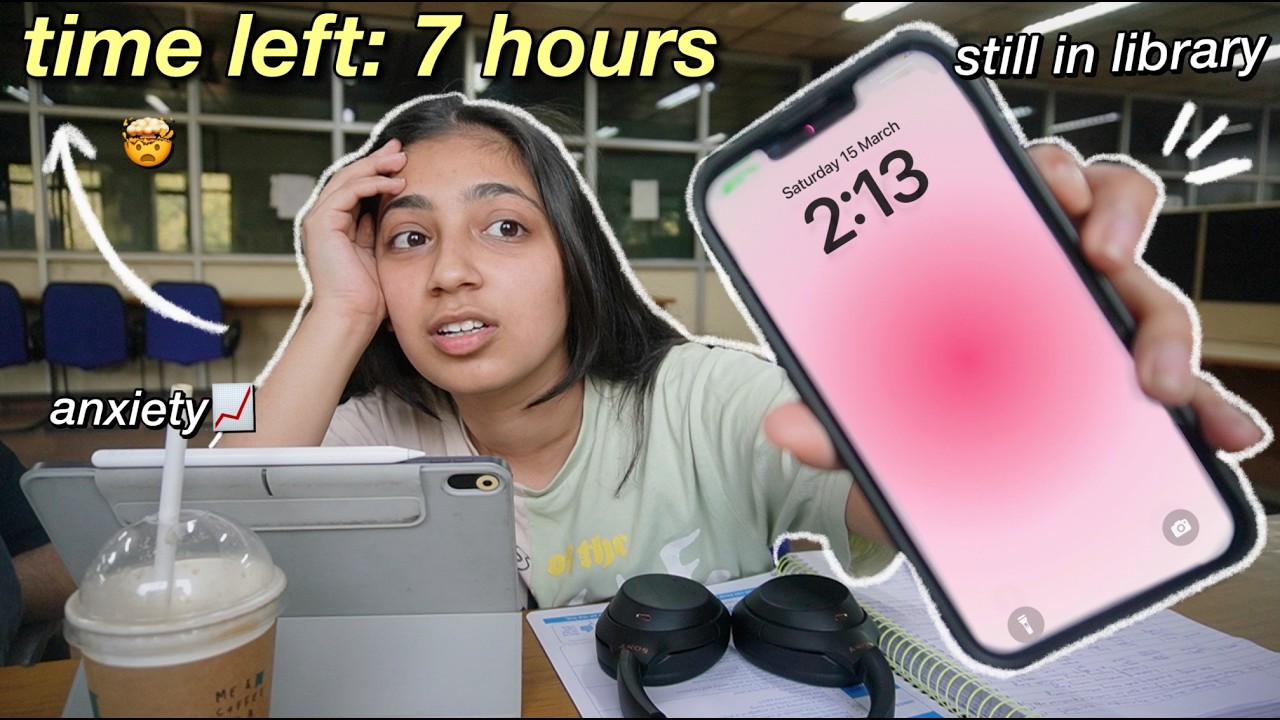 24 HOURS before my EXAMS! *i'm not ready for this* 📚😭