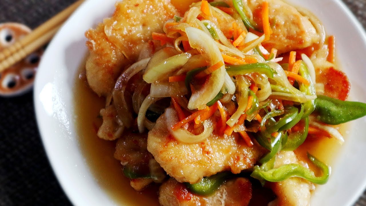 Chicken Breast Nanbanzuke. (Japanese Escabeche Recipe) 鶏むね肉の南蛮漬けレシピ(作り方) Nanban Marinade sauce