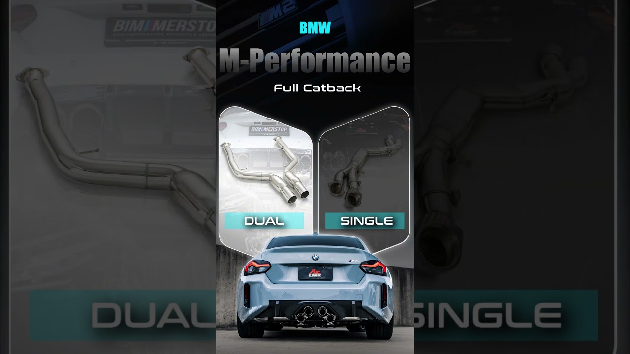 BMW G872 M2 Single Mid Pipe Vs Dual on Classic and MPerformance Fi EXHAUST