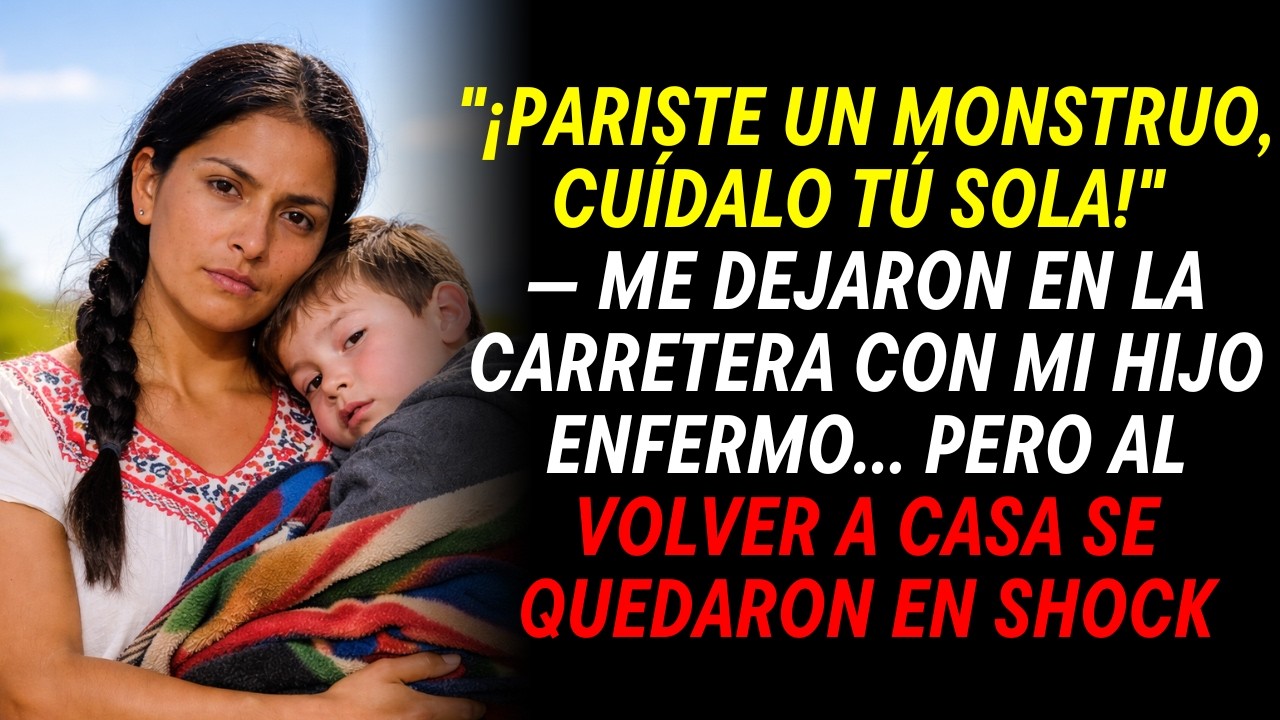 ¡Pariste un monstruo! — mi esposo y mi suegra me dejaron en la carretera con mi hijo enfermo…