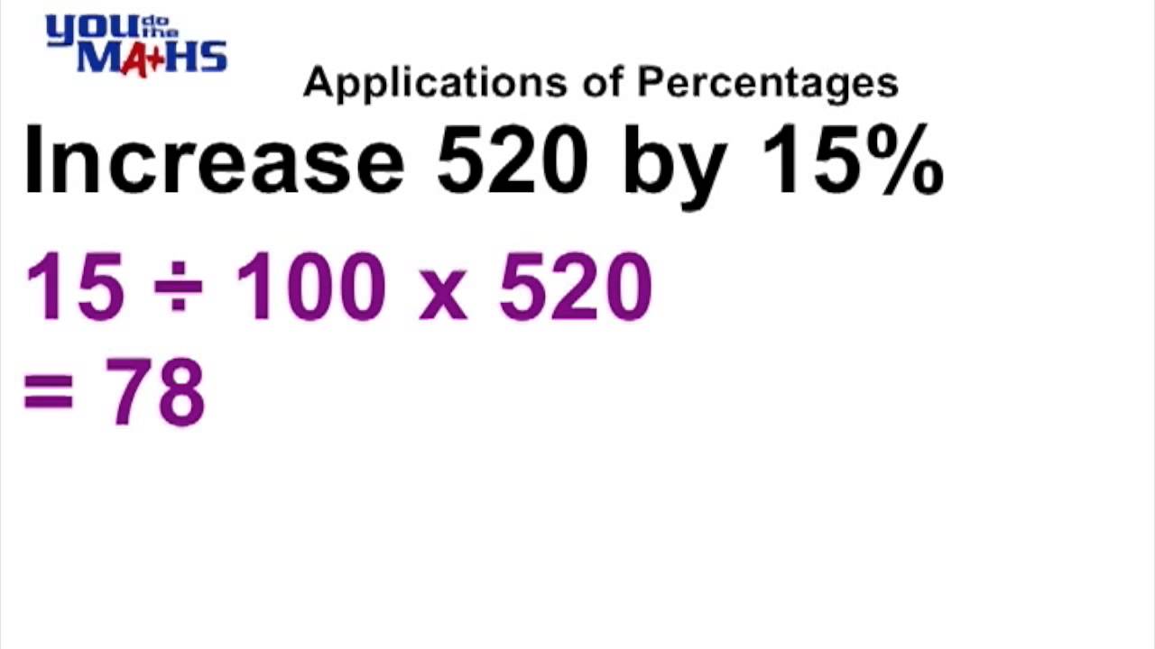 Percentage Increase and Decrease