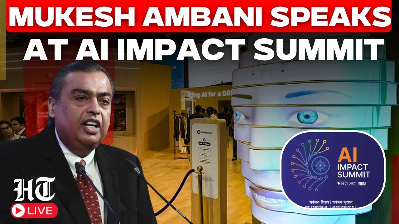 AI Summit Live | Mukesh Ambani Speaks At India AI Impact Summit 2026 |&nbsp;Reliance