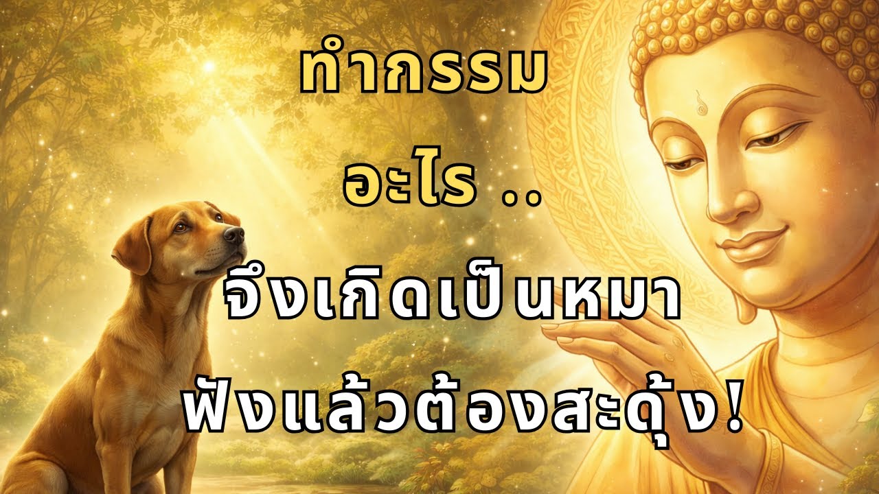 ทำกรรมอะไร จึงเกิดเป็นหมา ฟังแล้วต้องสะดุ้ง | Podcast ธรรมะเตือนสติ กฎแห่งกรรม