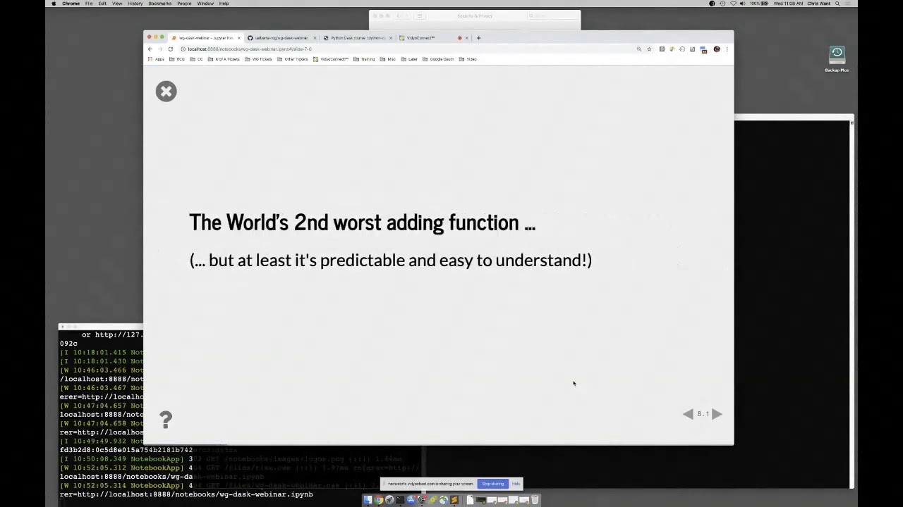 Working with the Python DASK library