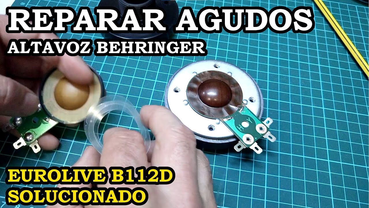 Reparar Sonidos Agudos de Altavoz Autoamplificado Behringer Eurolive B112D. Solucionado. 376