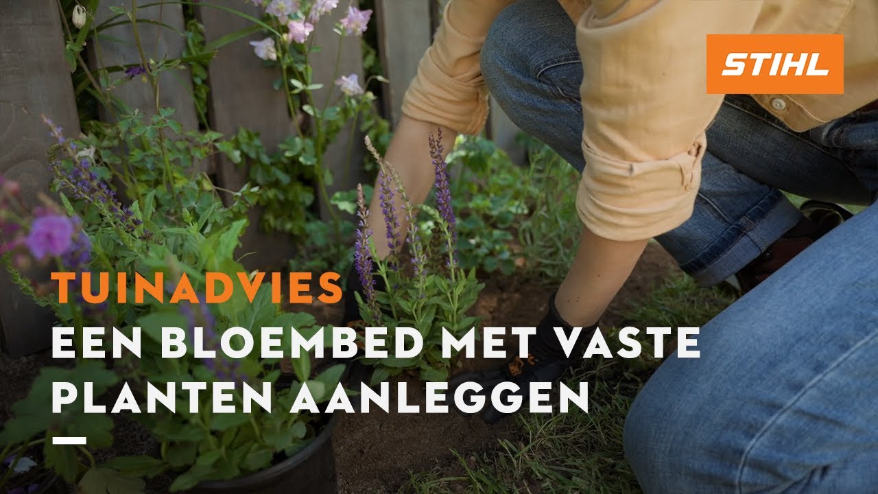 Een bloembed met vaste planten aanleggen - STIHL Tuintips